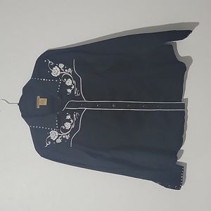 Ala Jackson rhinestone western shirt